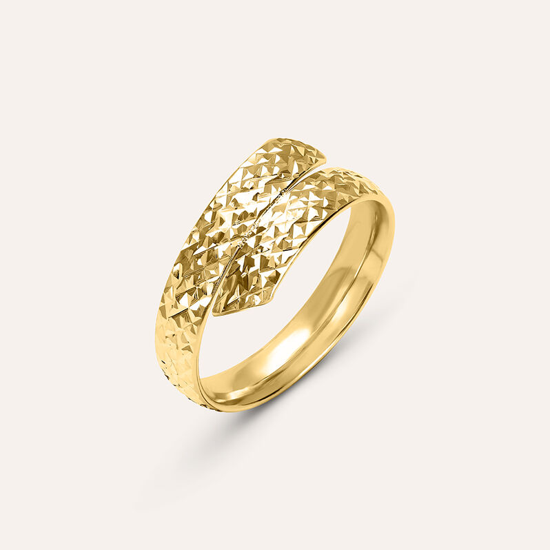 Anello Fascia Golden Lover Oro Giallo - Spannringe Damen | OROVIVO