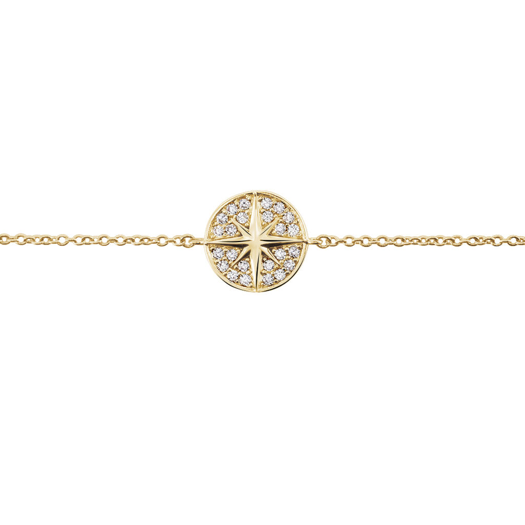 Bracelet Plaque Or Maria-carmen Oxyde - Spannringe Damen | OROVIVO