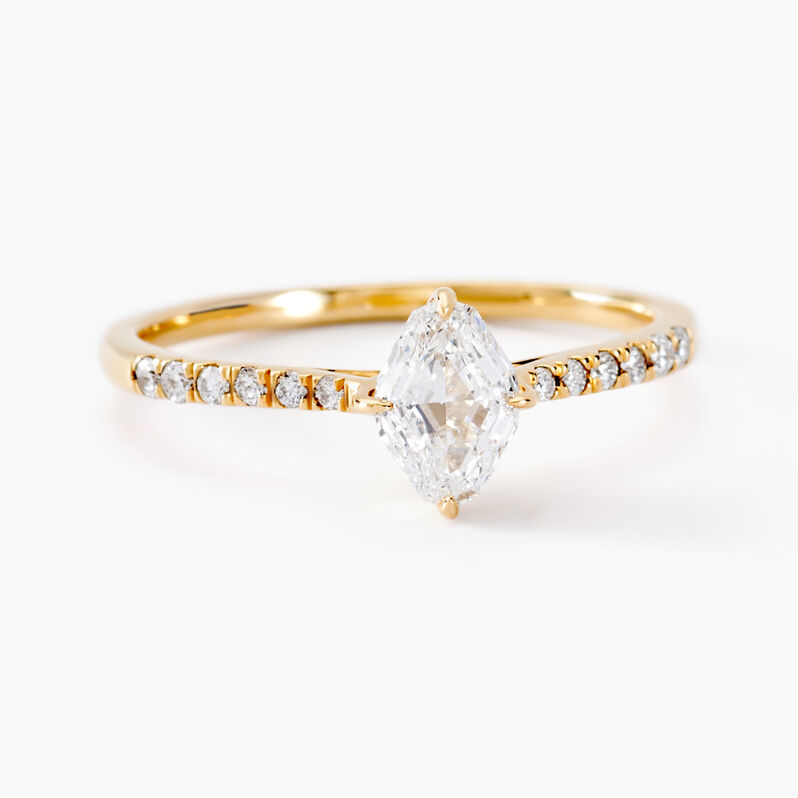 Bague Collection Histoire D'or Or Jaune Diamant Synthétique - Spannringe Damen | OROVIVO