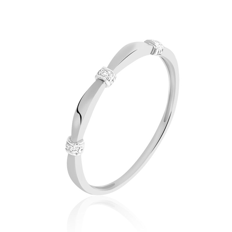Bague Or Weiss Lisa Diamants - Spannringe Damen | OROVIVO
