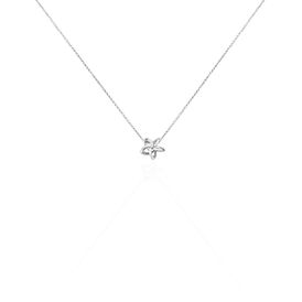 Damen Halskette Silber 925 Diamant 0,011ct - Ketten mit Anhänger Damen | OROVIVO