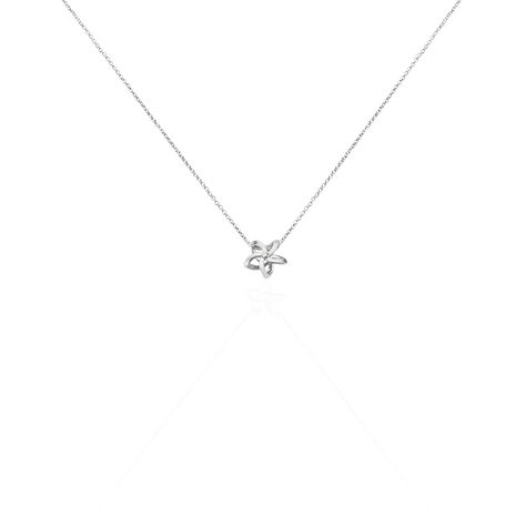 Damen Collier Silber 925 Diamant 0,01ct Blume Vratsa 47cm - Halsketten Damen | OROVIVO