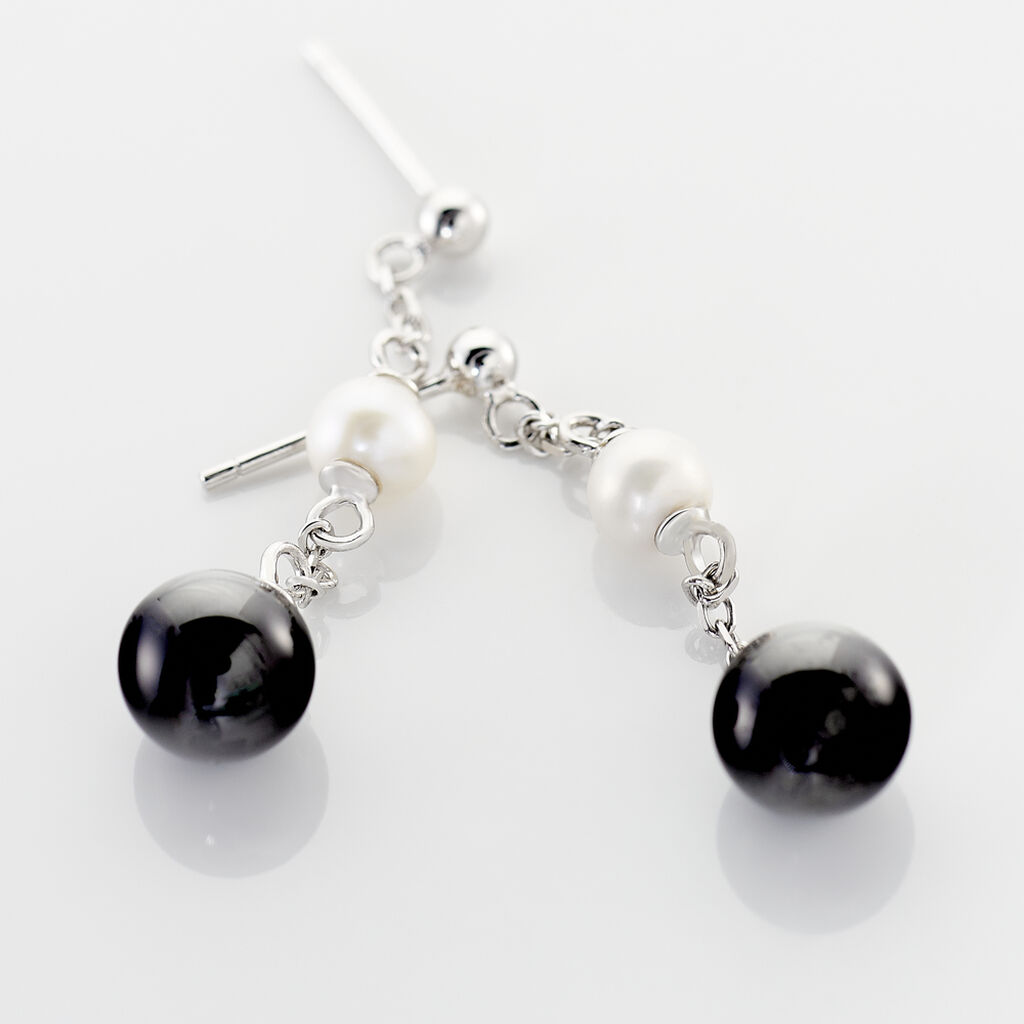 Boucles D'oreilles Argent Perles Culture - Spannringe Damen | OROVIVO