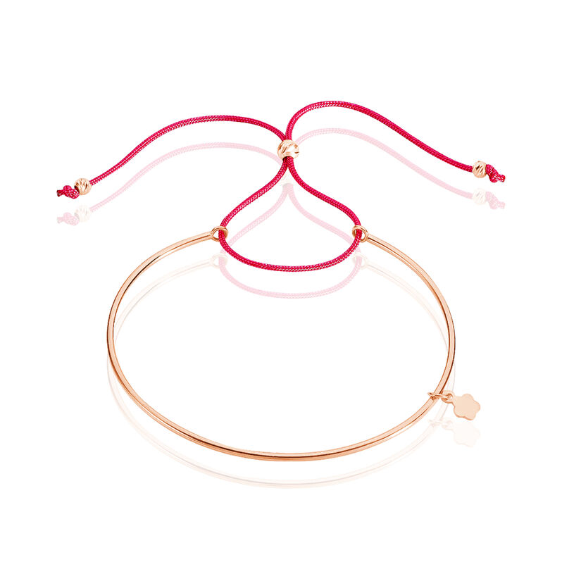 Bracelet Jonc Argent Rose Lilia - Spannringe Damen | OROVIVO