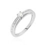 Damenring Weißgold 375 Diamant 0,15ct Imposa
