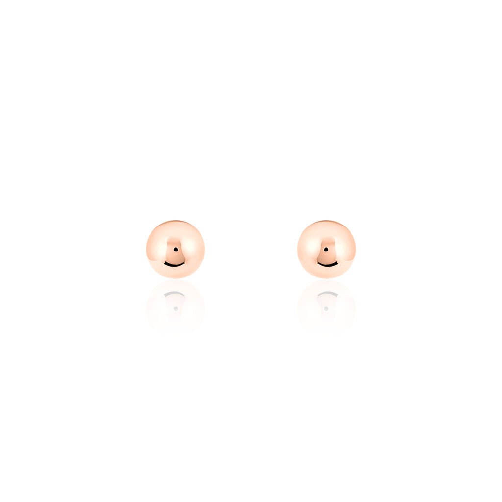 Thumbnail - Damen Ohrstecker Roségold 375 Kugel 5mm Fidelia, Ohrstecker ohne Stein