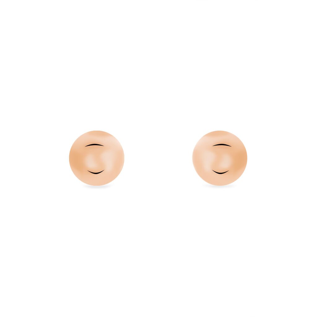 JOLIN KUGEL Damen Ohrstecker Silber rosevergoldet 925 Ball - Ohrstecker Damen | OROVIVO