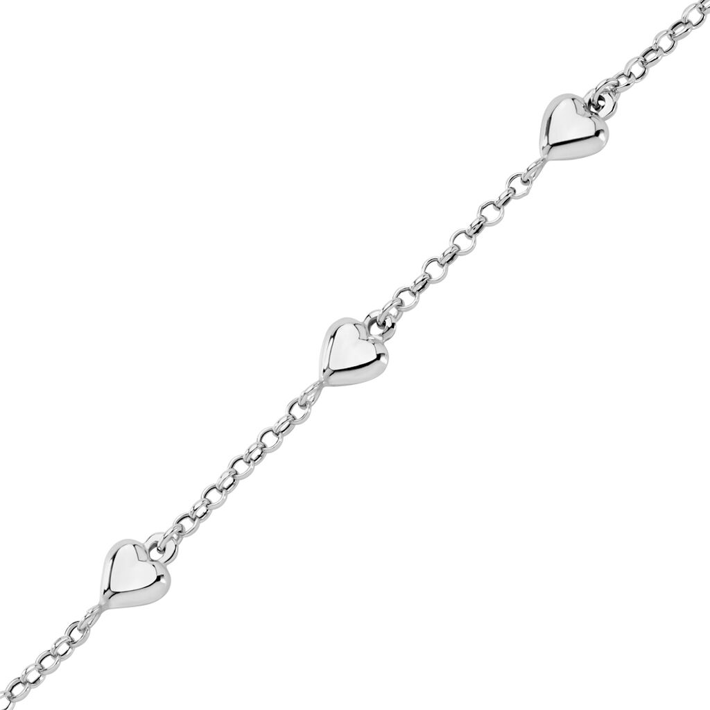 ANDIE Damen Armband Silber 925 Herz B 3,2 mm