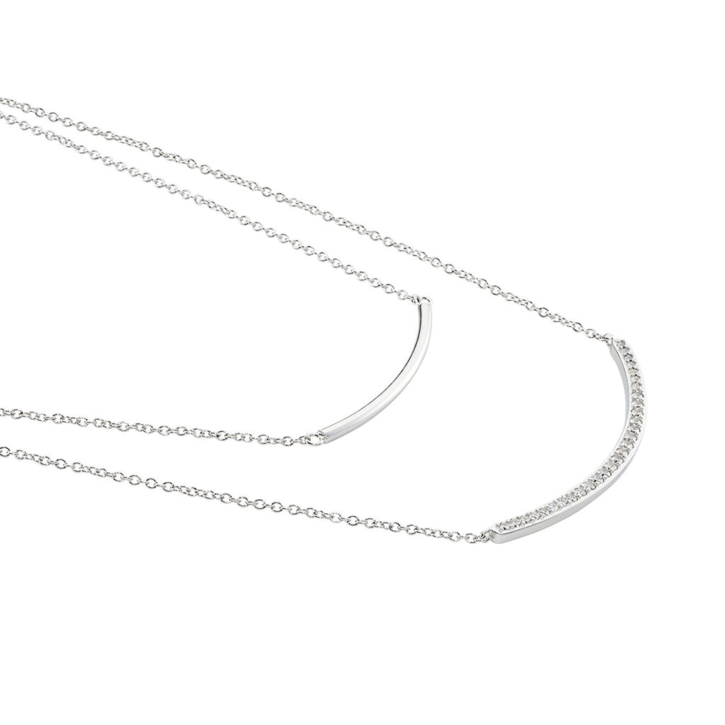Damen Collier Silber 925 Zirkonia - Halsketten Damen | OROVIVO