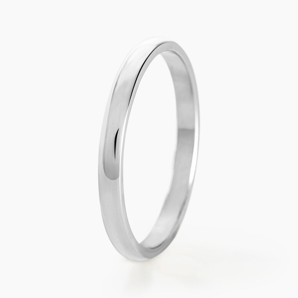 Alliance 1/2 Jonc Argent Rhodie - Spannringe Familie | OROVIVO