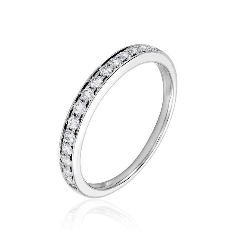 Demi Alliance Juliette Platine Weiss Diamant - Spannringe Damen | OROVIVO