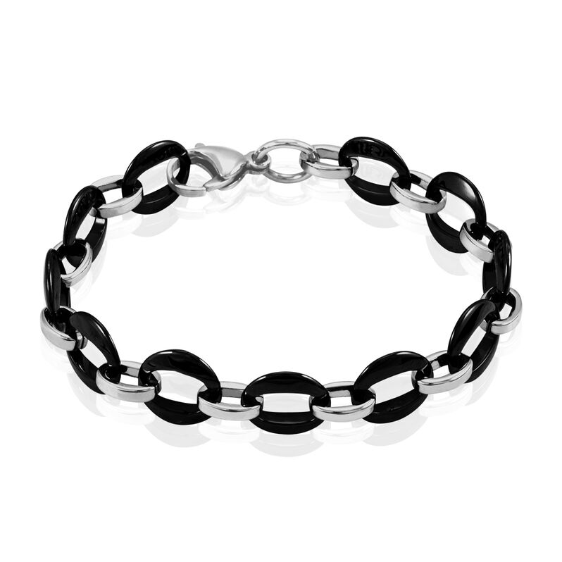Bracelet Acier Et Céramique  - Spannringe Damen | OROVIVO