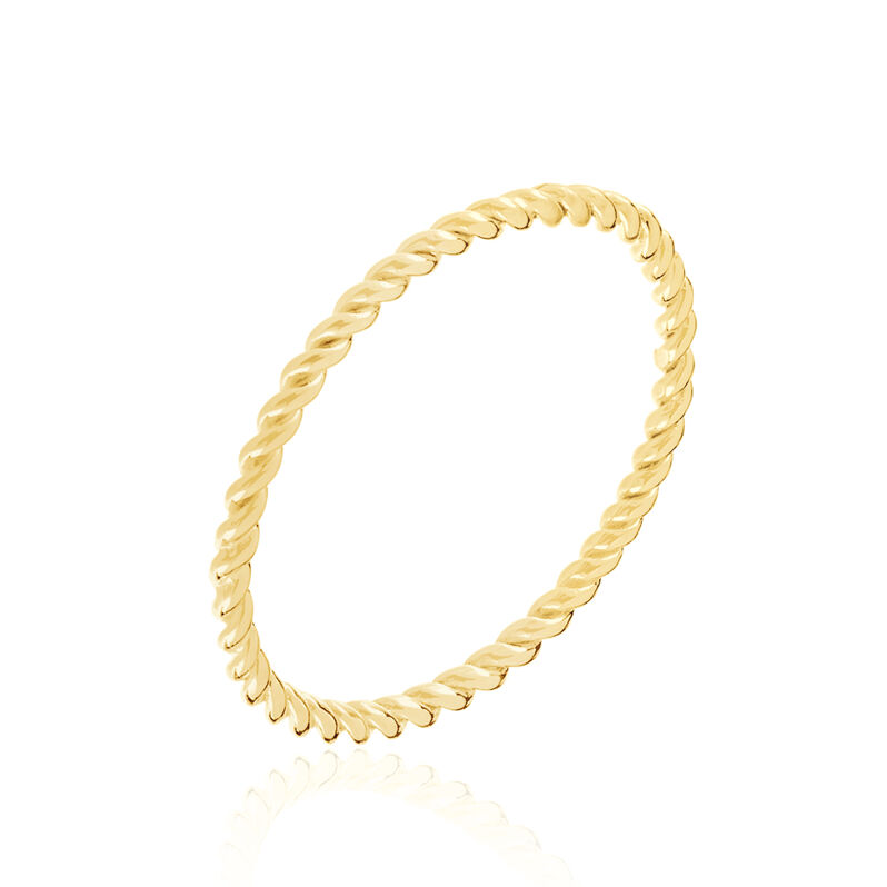 Bague Argent Dore Accumulation Anneau - Spannringe Damen | OROVIVO