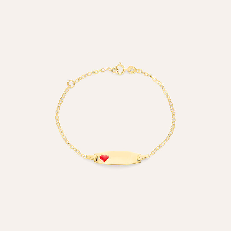 Bracciale Con Targhetta Holy Oro Giallo - Spannringe Kinder | OROVIVO