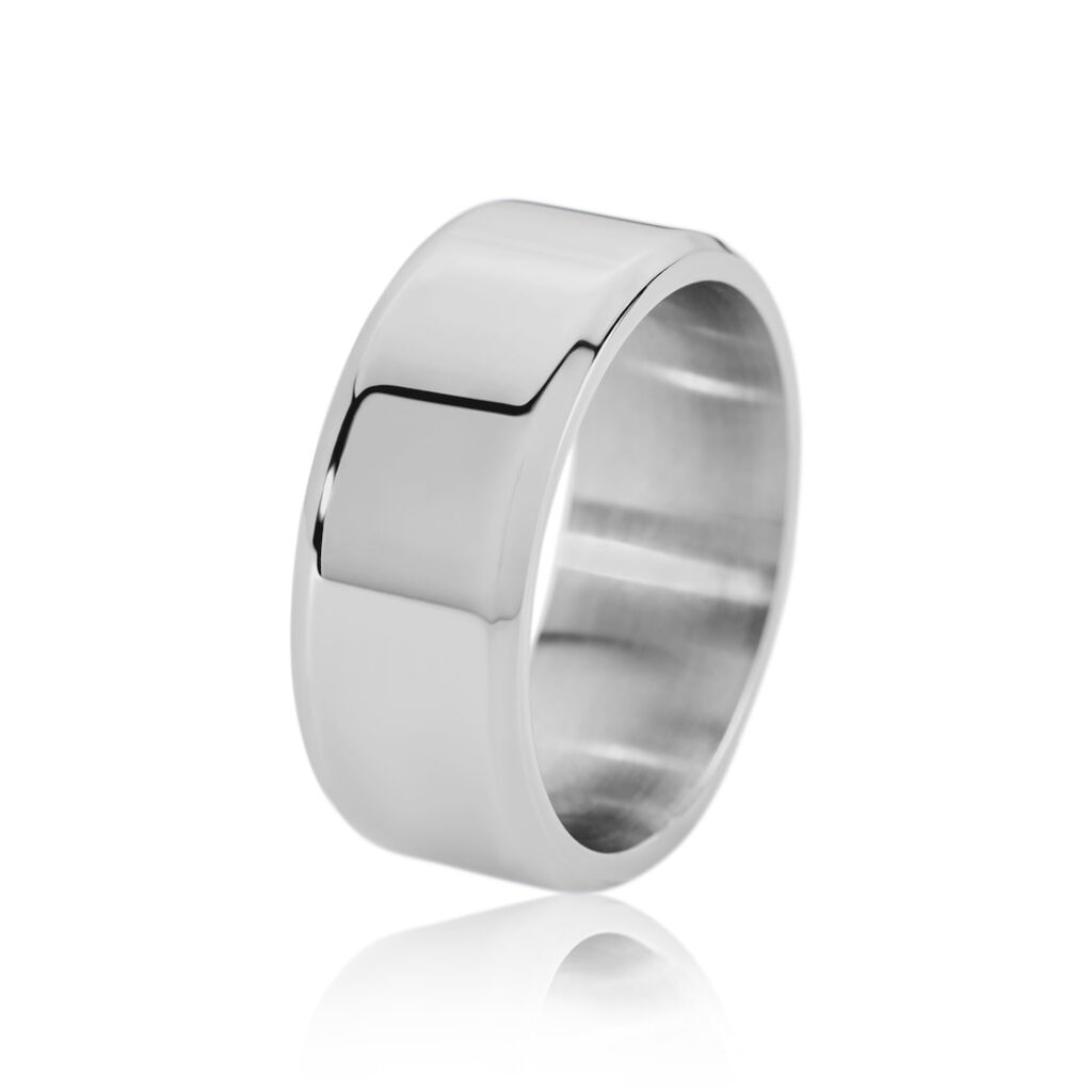 BOND Unisex Ring Edelstahl B 8 mm, Ring ohne Stein