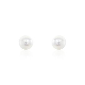 Damen Perlenohrringe Gold 585 Zuchperlen 8-8,5mm - Ohrstecker Damen | OROVIVO