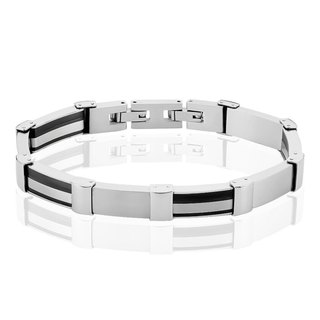 Herren Armband Edelstahl B 9 mm