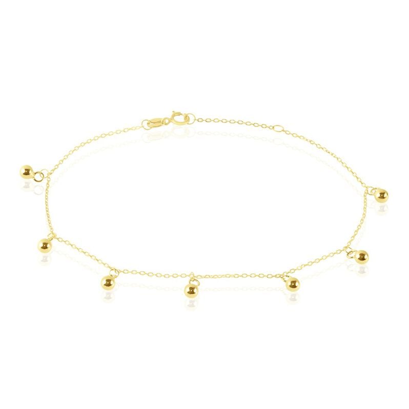 FARRI Damen Armband Gold 375 (9 Karat) Ball B 0,2 mm - Charmarmb&auml;nder Damen | OROVIVO