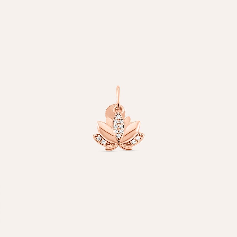 Pendente Love Beats Argento Rosa Cubic Zirconia - Spannringe Damen | OROVIVO