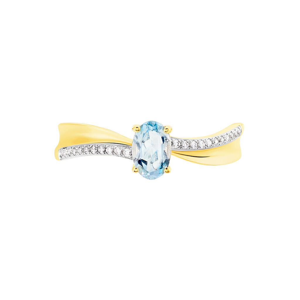 Bague Or Jaune Et Topaze Anastasija - Spannringe Damen | OROVIVO