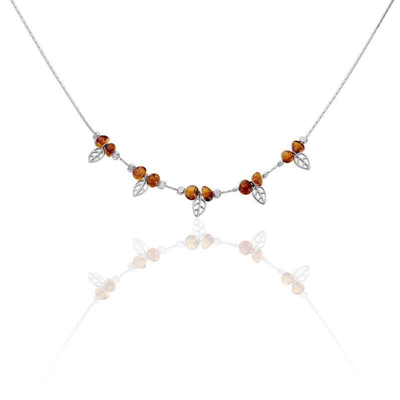 Collier Solene Argent Rhodie Ambre - Spannringe Damen | OROVIVO