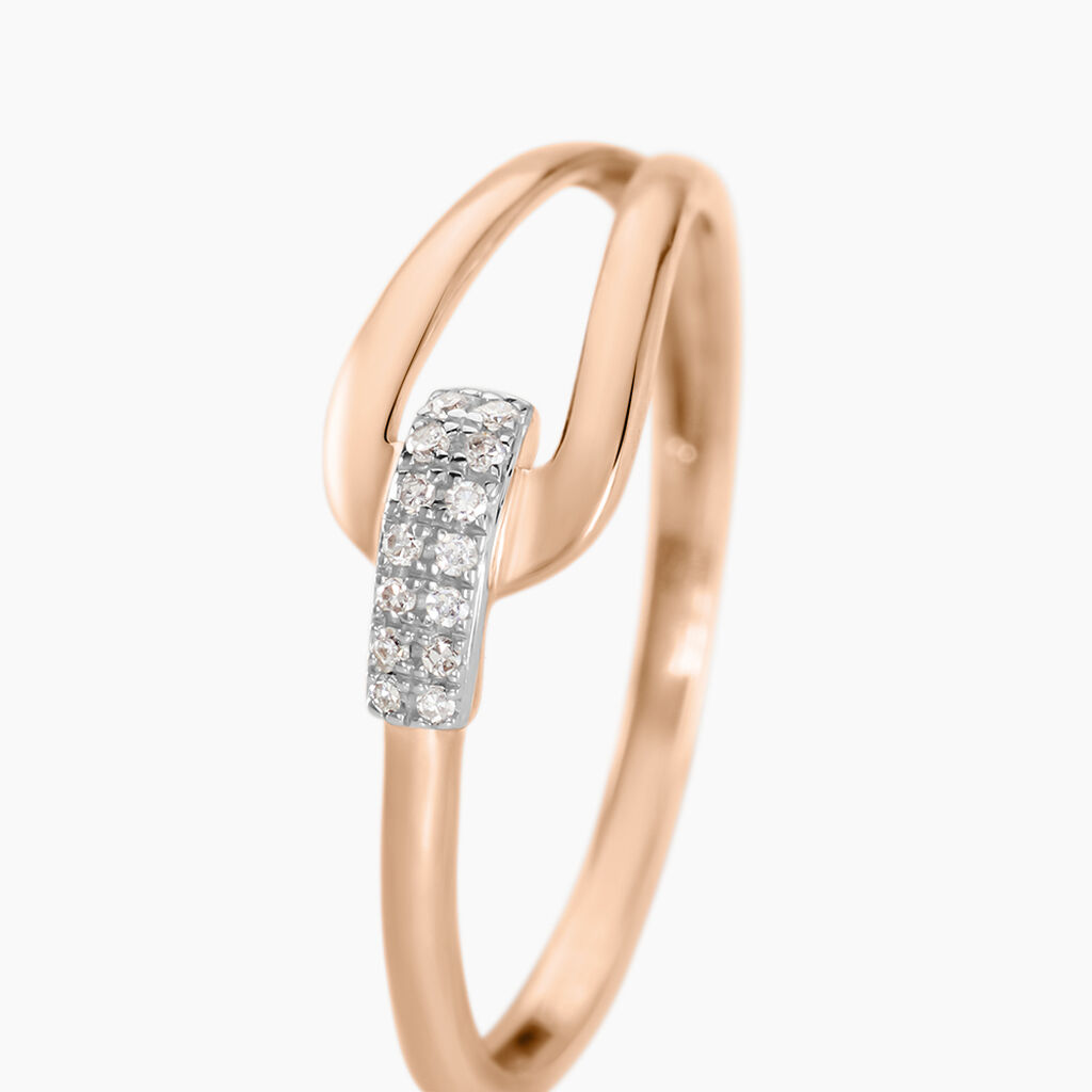 Bague Cyranna Or Rose Diamant - Spannringe Damen | OROVIVO
