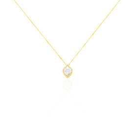 Damen Halskette Gold 375 Zirkonia Herz - Herzketten Damen | OROVIVO
