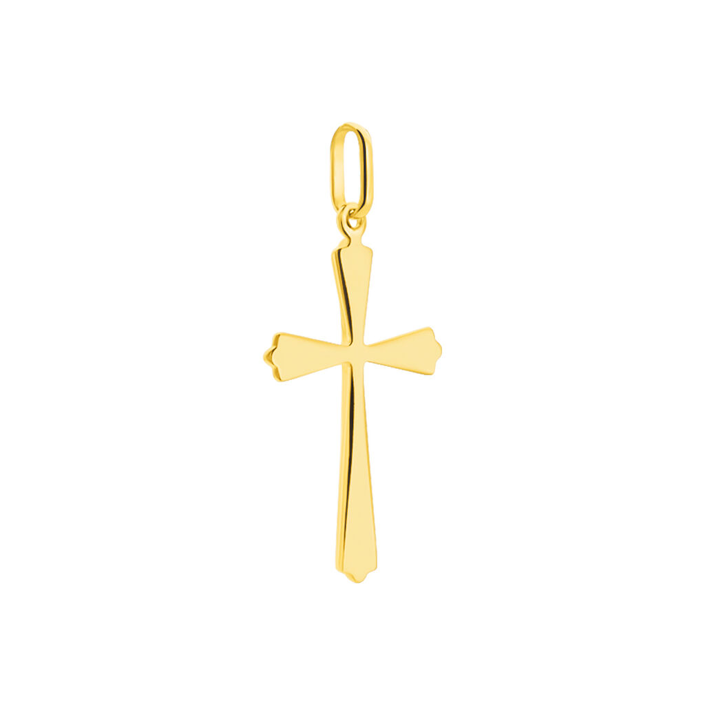 Kreuz Anhänger Gold 375 Bicolor Corantin - Schmuckanhänger Unisex | OROVIVO