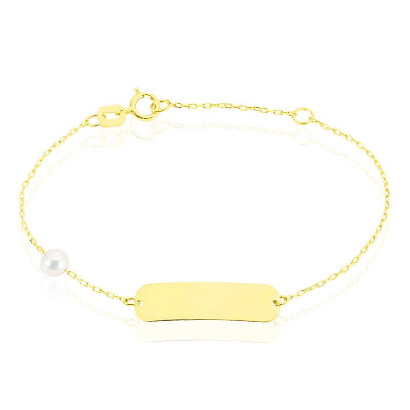 Bracciale Holy Oro Giallo Perla D'Acqua Dolce - Spannringe Kinder | OROVIVO