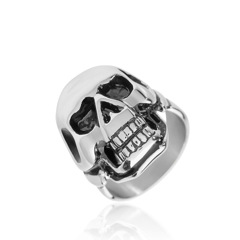 Bague Acier Weiss Et Noir Valentik - Spannringe Herren | OROVIVO