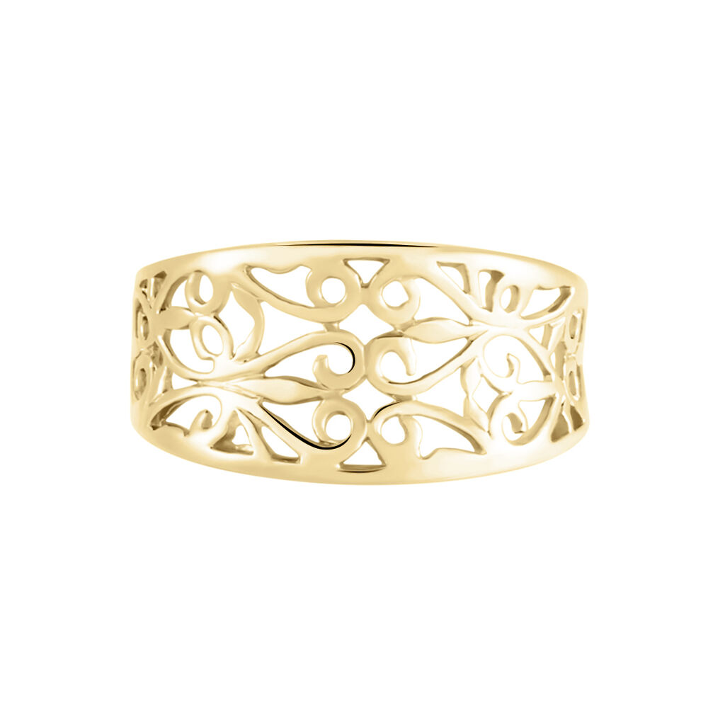 Damenring Messing Gold Vergoldet Ornamente Vili - Ringe Damen | OROVIVO