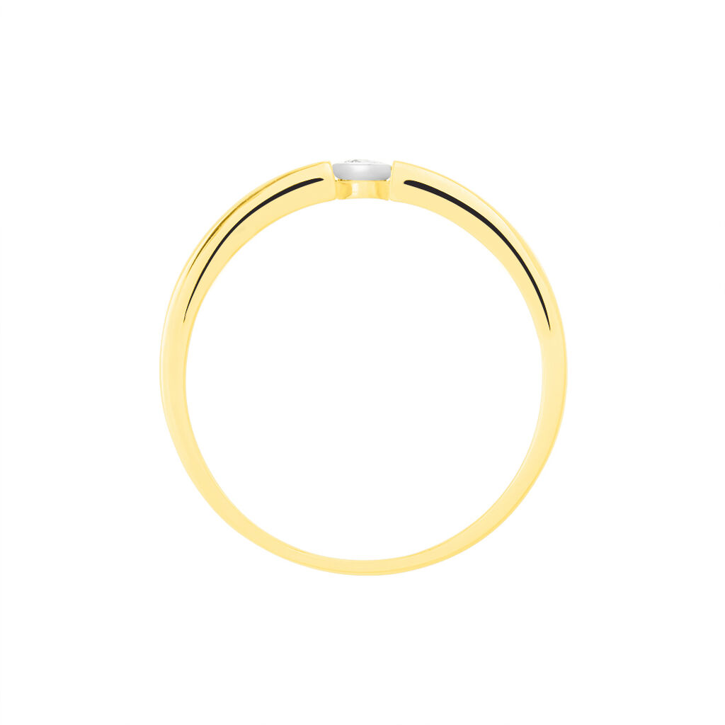 Spannring Gold 375 Diamant 0,04ct - Verlobungsringe Damen | OROVIVO