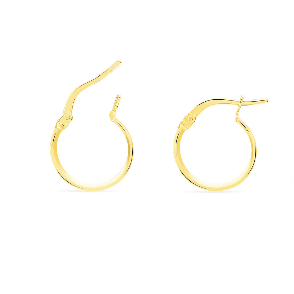 Damen Creolen Gold 375 Facettiert - Creolen Damen | OROVIVO