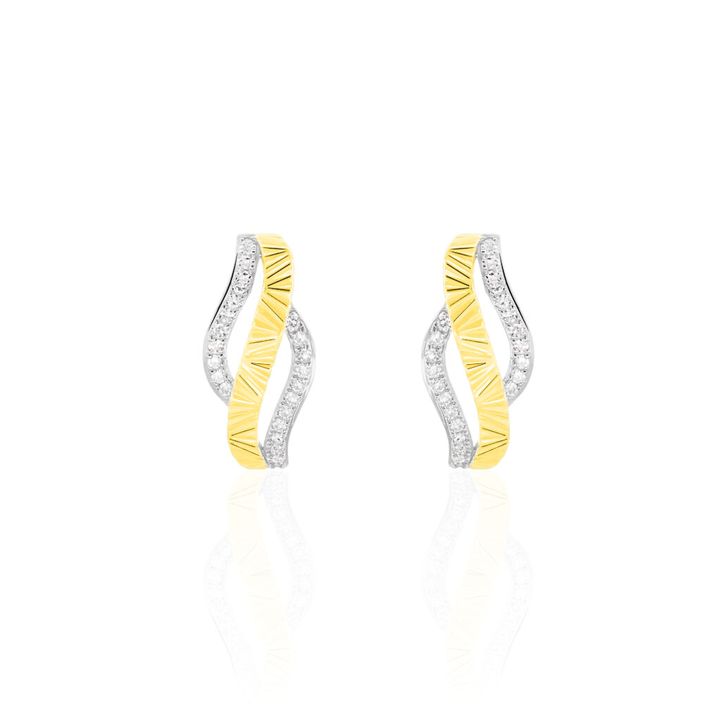 Boucles D'oreilles Or Jaune Bathilde - Spannringe Damen | OROVIVO