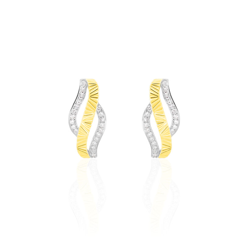 Boucles D'oreilles Or Jaune Bathilde - Spannringe Damen | OROVIVO