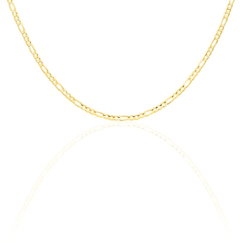 FIGARO S 4 Unisex Kette Silber vergoldet 925 B 1 mm - Halsketten Unisex | OROVIVO