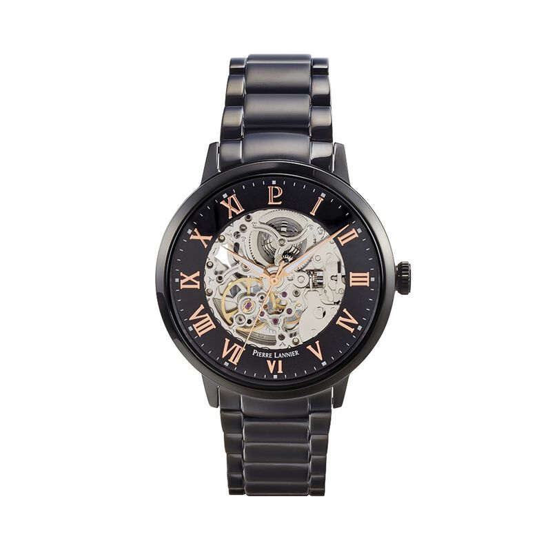 Montre Lannier Collection Automatic Acier Noir - Spannringe Herren | OROVIVO