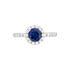 CAMILLA Damen Ring Silber 925 Andere Steine Blau 0,95 ct Kreis