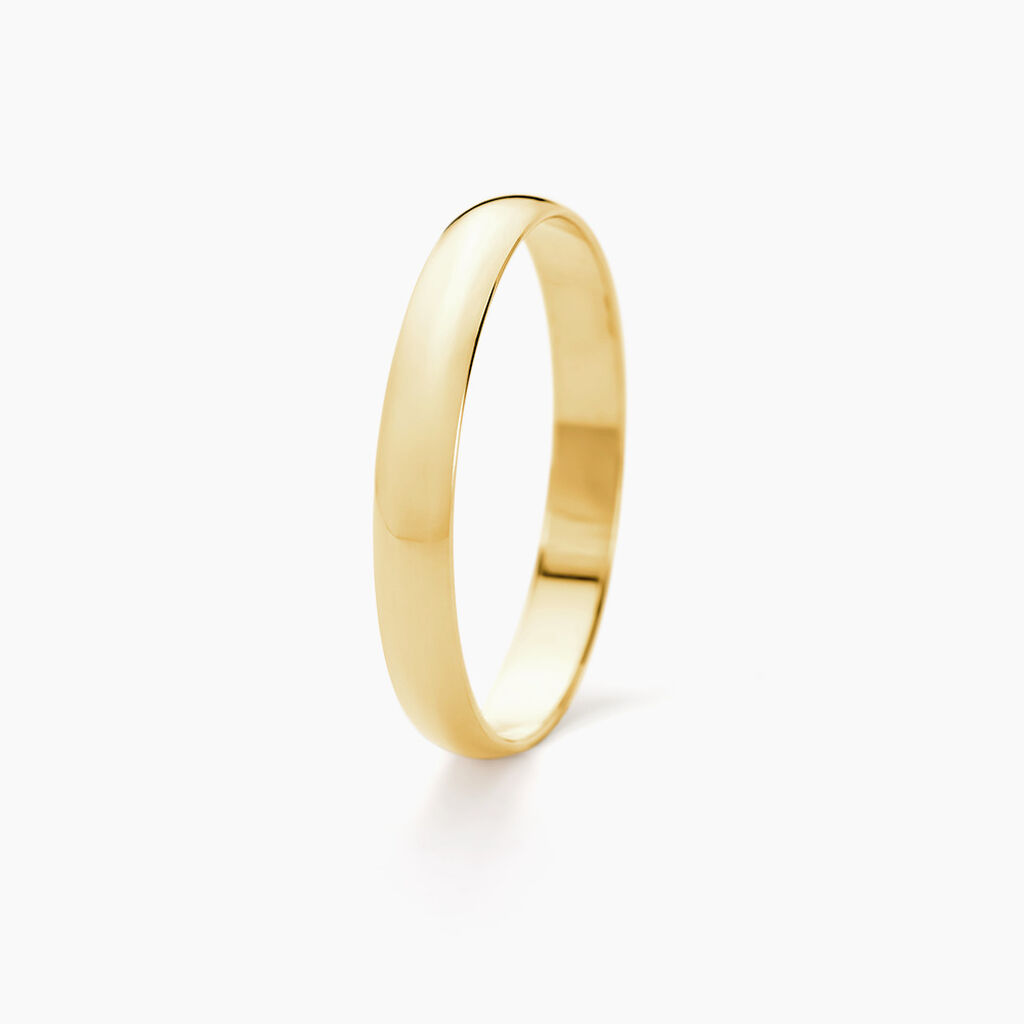 Alliance Meredithe Demi Jonc Classique Or Jaune - Spannringe Familie | OROVIVO