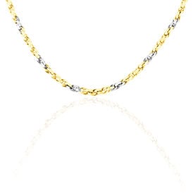 Damen Halskette Gold 585 Bicolor 45cm - Ketten ohne Anhänger  | OROVIVO
