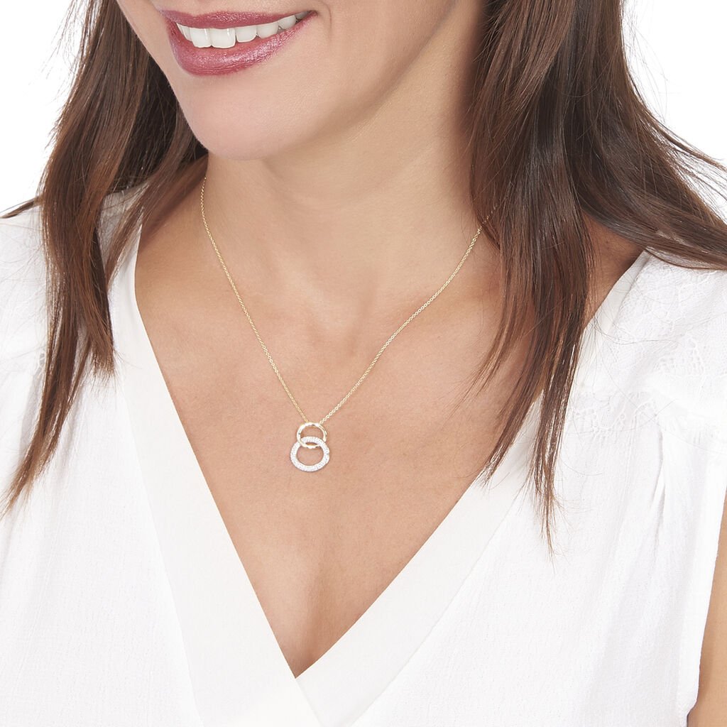 Collier Or Jaune Daniyah Cercles Diamant - Spannringe Damen | OROVIVO