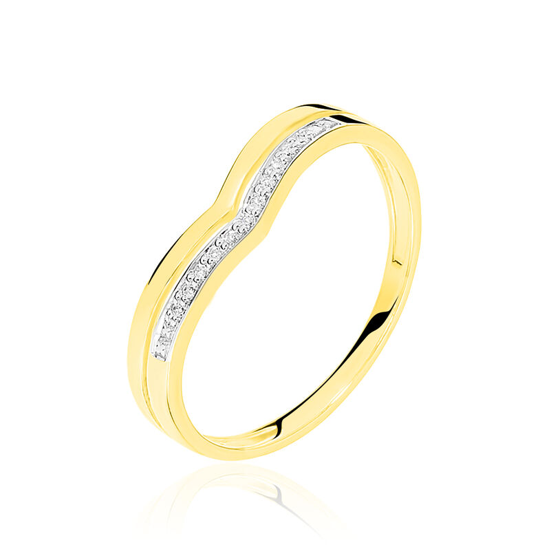 Bague Shadene Or Jaune Diamant - Spannringe Damen | OROVIVO