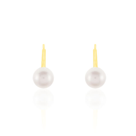 Damen Perlenohrringe Gold 585 Akoyaperlen 7,5-8mm - Ohrhänger Damen | OROVIVO