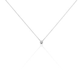 Damen Halskette Weißgold 375 Diamant 0,2ct Ofelia - Ketten mit Anhänger Damen | OROVIVO