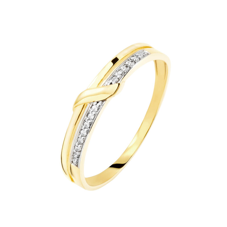 Bague Daynis Or Jaune Diamant - Spannringe Damen | OROVIVO