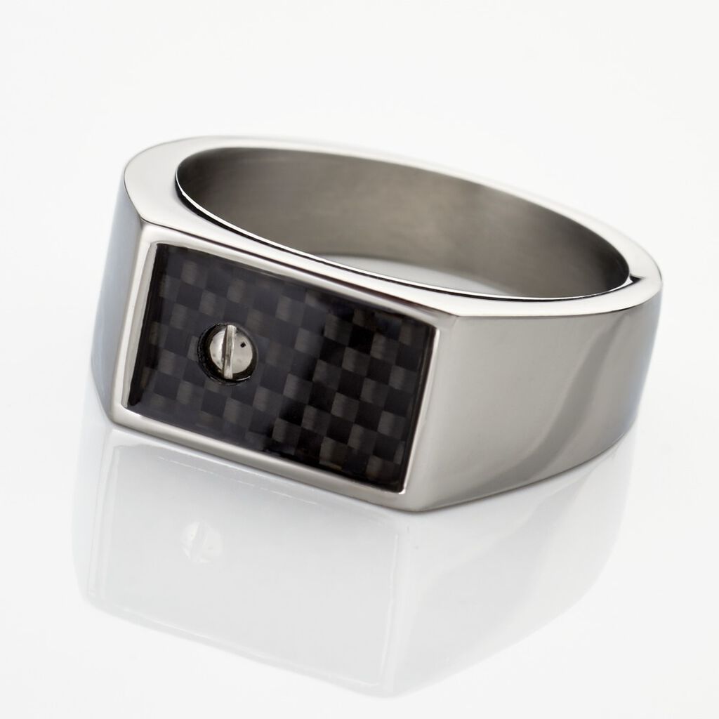 BORIS Herren Ring Edelstahl