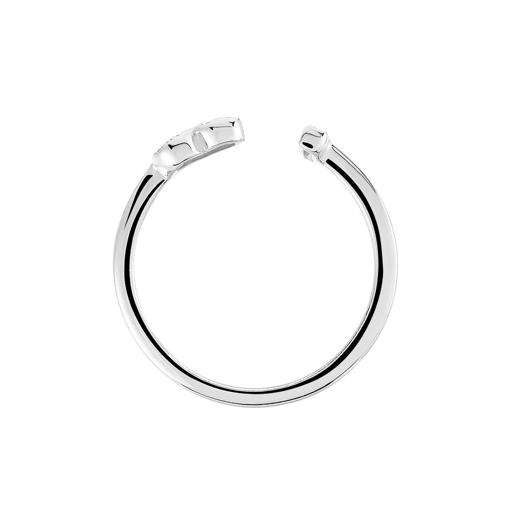 Bague Tiama Argent Blanc Oxyde De Zirconium - Spannringe Damen | OROVIVO