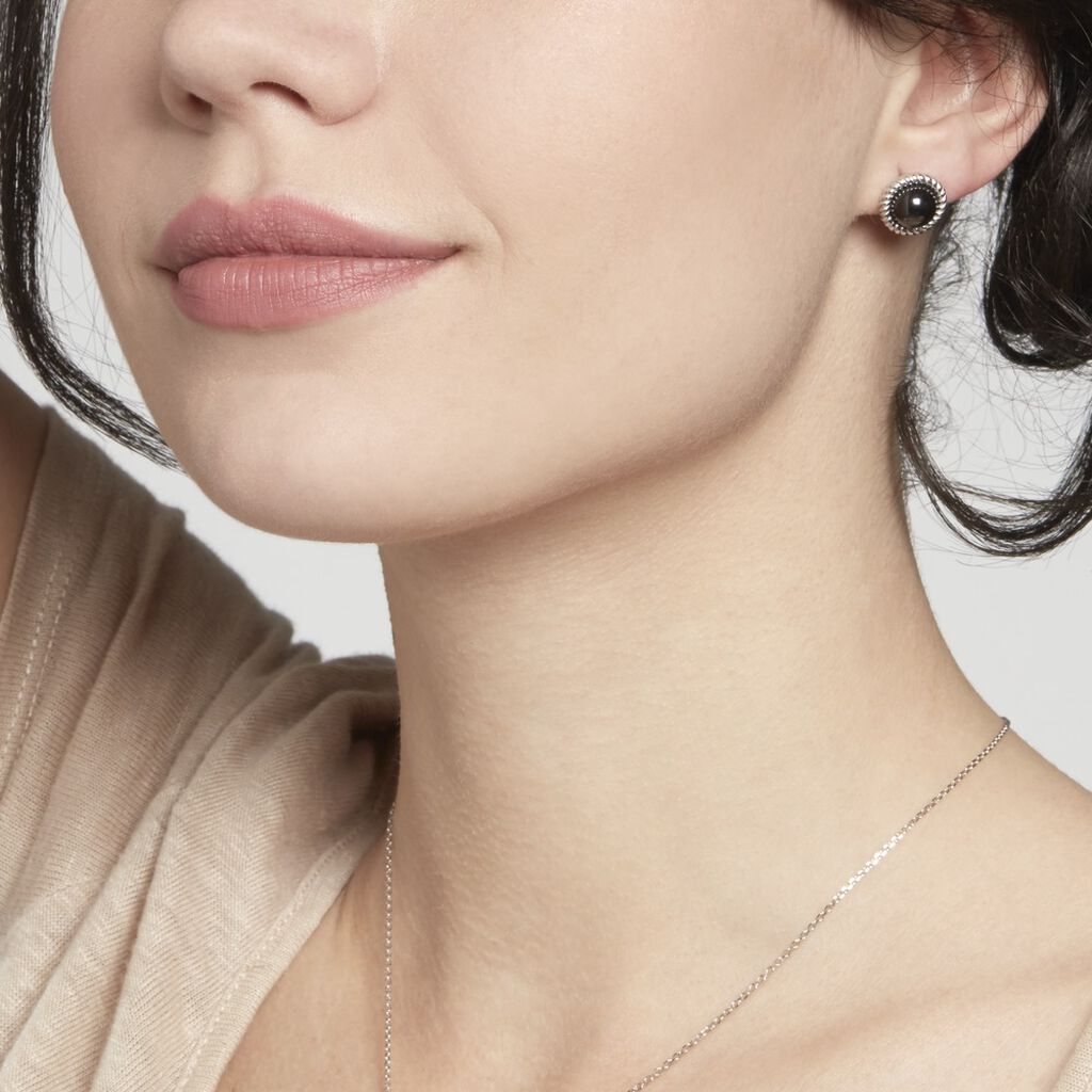 Boucles D'oreilles Argent Rhodie Adelyne - Spannringe Damen | OROVIVO