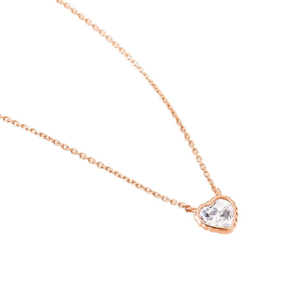 Collier Or Rose Kadidjatou Cœur Oxyde - Spannringe Damen | OROVIVO