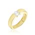 Orchestra Damen Ring Gold 750 (18 Karat) Synthetischer Diamant Weiß 0,41 ct